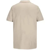 Рубашка поло унисекс Pacific, бежевая (льняная) - фото 2
