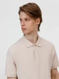 Рубашка поло унисекс Pacific, бежевая (льняная) - фото 6