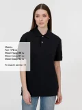 Рубашка поло унисекс Pacific, черная - фото 8