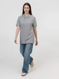 Рубашка поло унисекс Pacific, серый меланж - фото 11