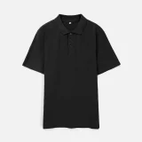 Рубашка поло унисекс Tervise, черная - фото 1