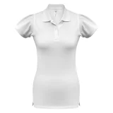 Рубашка поло женская Heavymill белая - фото 2