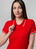 Рубашка поло женская Virma Stripes Lady, красная - фото 14