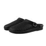 Сабо кожаные 10-12-7 (STEP) мужские, черные - фото 1