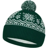 Шапка Elnik, зеленая с молочно-белым - фото 1