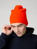 Шапка Hey, красно-оранжевая (кармин) - фото 5