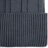 Шапка Knit Beat, серая (графит) - фото 3