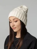 Шапка Loren, молочно-белая (ванильная) - фото 5