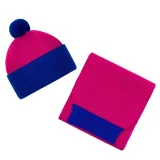 Шапка Snappy, розовая (фуксия) с синим - фото 4