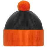 Шапка Snappy, темно-серая с оранжевым - фото 2