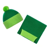 Шапка Snappy, зеленая с салатовым - фото 4