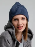 Шапка Stout, синий меланж - фото 13
