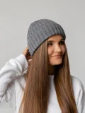 Шапка Uni, серый меланж - фото 6
