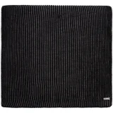 Шарф Nobilis, черный с серым меланжем - фото 1