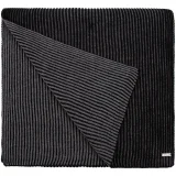 Шарф Nobilis, черный с серым меланжем - фото 2