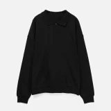 Свитшот оверсайз унисекс S6, черный - фото 2