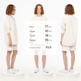 Свитшот унисекс S1, молочно-белый - фото 4