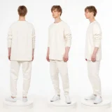 Свитшот унисекс S1, молочно-белый - фото 5