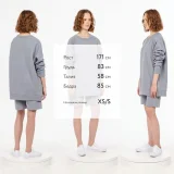 Свитшот унисекс S1, серый - фото 4