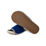 Тапочки войлочные 413О с подошвой ЭВА, Цвет: синий - фото 3