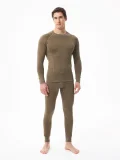 Термобельё в комплекте (фуфайка. кальсоны) EcoDry RealMan хаки - фото 1