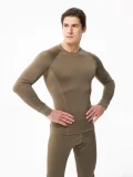 Термобельё в комплекте (фуфайка. кальсоны) EcoDry RealMan хаки - фото 4