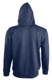 Толстовка мужская на молнии Soul Men 290 с контрастным капюшоном, темно-синяя - фото 3
