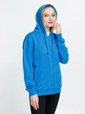 Толстовка на молнии с капюшоном Siverga 2.0, бирюзовая - фото 13