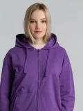 Толстовка на молнии с капюшоном Siverga 2.0, фиолетовая - фото 14
