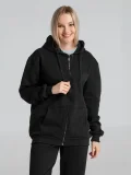 Толстовка на молнии с капюшоном Siverga Heavy 2.0, черная - фото 12