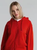 Толстовка на молнии с капюшоном Siverga 2.0, красная - фото 8