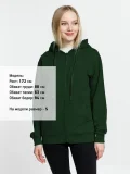 Толстовка на молнии с капюшоном Siverga 2.0, темно-зеленая - фото 4