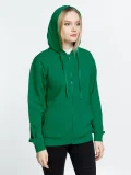 Толстовка на молнии с капюшоном Siverga 2.0, зеленая - фото 12