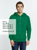 Толстовка на молнии с капюшоном Siverga 2.0, зеленая - фото 3