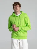 Толстовка на молнии с капюшоном Siverga 2.0, зеленое яблоко - фото 9