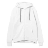 Толстовка на молнии с капюшоном Siverga Heavy, белая (белоснежная) - фото 1