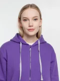 Толстовка на молнии с капюшоном Siverga Heavy, фиолетовая - фото 11