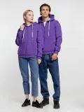 Толстовка на молнии с капюшоном Siverga Heavy, фиолетовая - фото 12