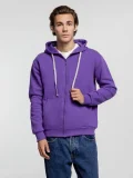 Толстовка на молнии с капюшоном Siverga Heavy, фиолетовая - фото 4