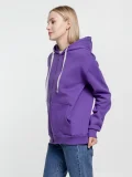 Толстовка на молнии с капюшоном Siverga Heavy, фиолетовая - фото 9