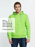 Толстовка на молнии с капюшоном Siverga Heavy, зеленое яблоко - фото 7