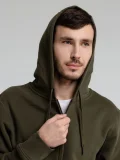 Толстовка на молнии с капюшоном унисекс King, хаки - фото 18