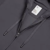 Толстовка на молнии с капюшоном унисекс King, темно-серая - фото 10