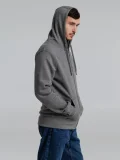 Толстовка на молнии с капюшоном унисекс King, темно-серый меланж - фото 12