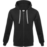 Толстовка на молнии с капюшоном Unit Siverga, черная - фото 2