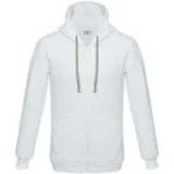 Толстовка на молнии с капюшоном Unit Siverga Heavy, белая - фото 1