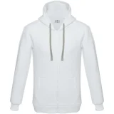 Толстовка на молнии с капюшоном Unit Siverga Heavy, белая - фото 2