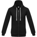 Толстовка на молнии с капюшоном Unit Siverga Heavy, черная - фото 1