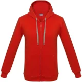 Толстовка на молнии с капюшоном Unit Siverga Heavy, красная - фото 2