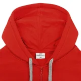 Толстовка на молнии с капюшоном Unit Siverga Heavy, красная - фото 5